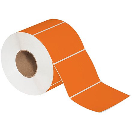 6 x 4" Orange Thermal Transfer Labels